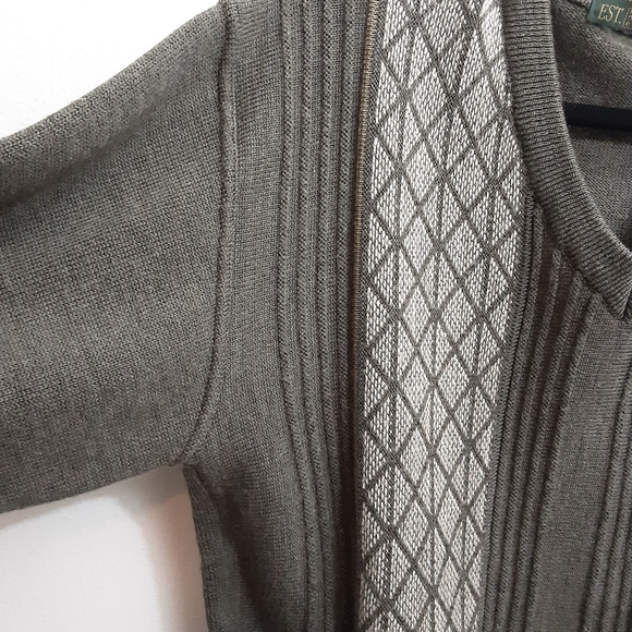 EST 1823 Men's Brown Sweater Sz XL - Picture 2 of 10